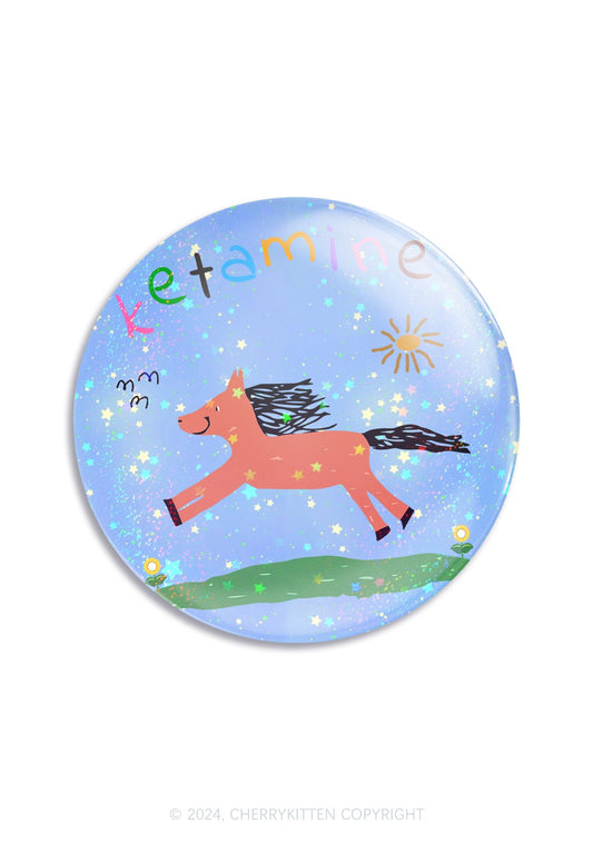 Orange K Pony 1Pc Y2K Pin Cherrykitten