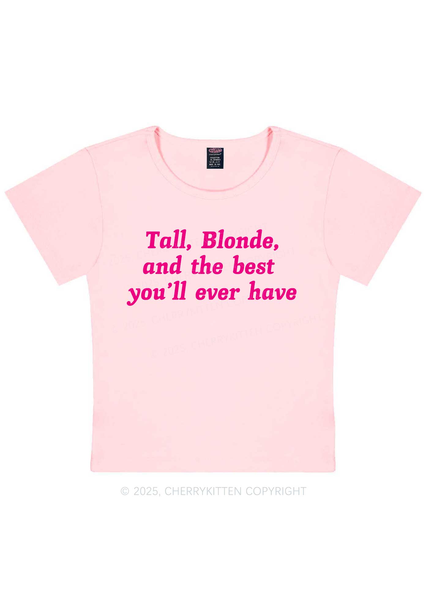 Best Tall Blonde Y2K Baby Tee Cherrykitten