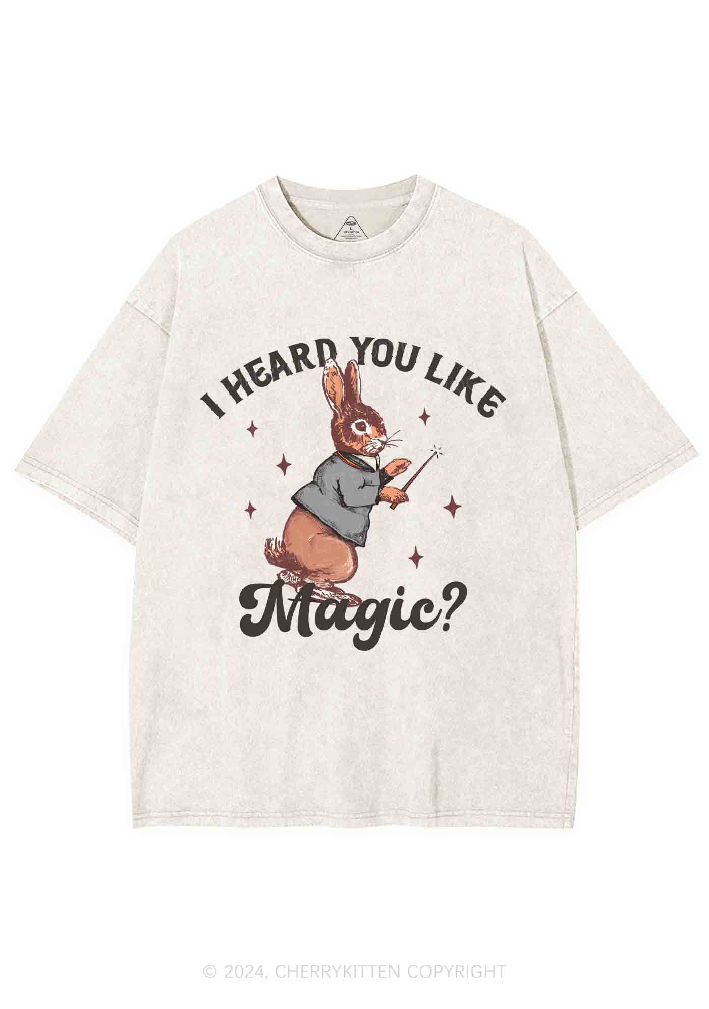 I Heard You Like Magic Y2K Washed Tee Cherrykitten