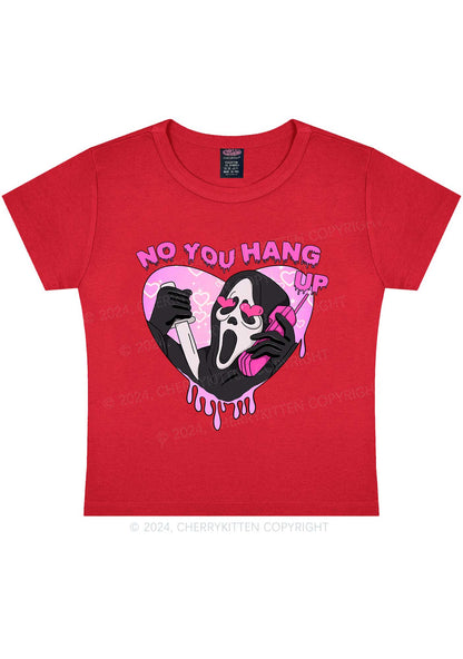 No You Hang Up Y2K Valentine's Day Baby Tee Cherrykitten