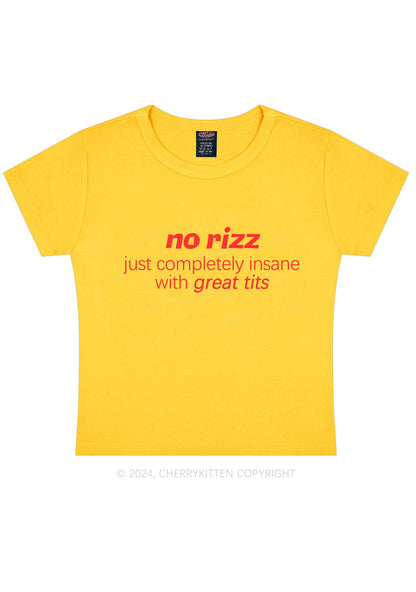 No Rizz Y2K Baby Tee Cherrykitten