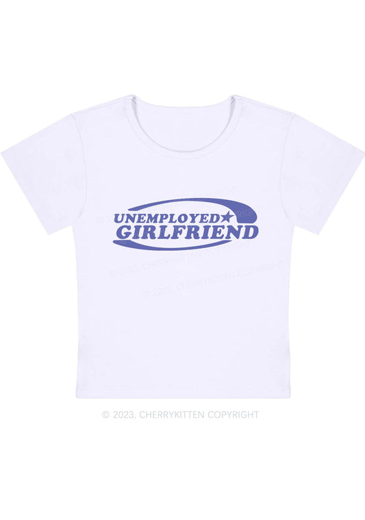 Unemployed Girlfriend Star Y2K Baby Tee Cherrykitten