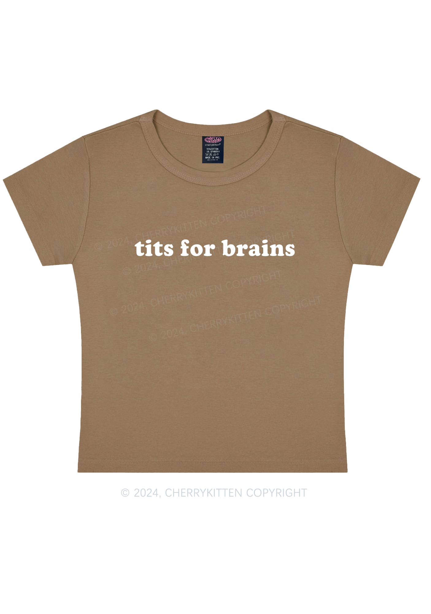 Txts For Brains Y2K Baby Tee Cherrykitten