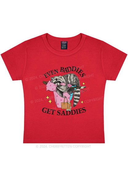 Baddies Get Saddies Y2K Baby Tee Cherrykitten