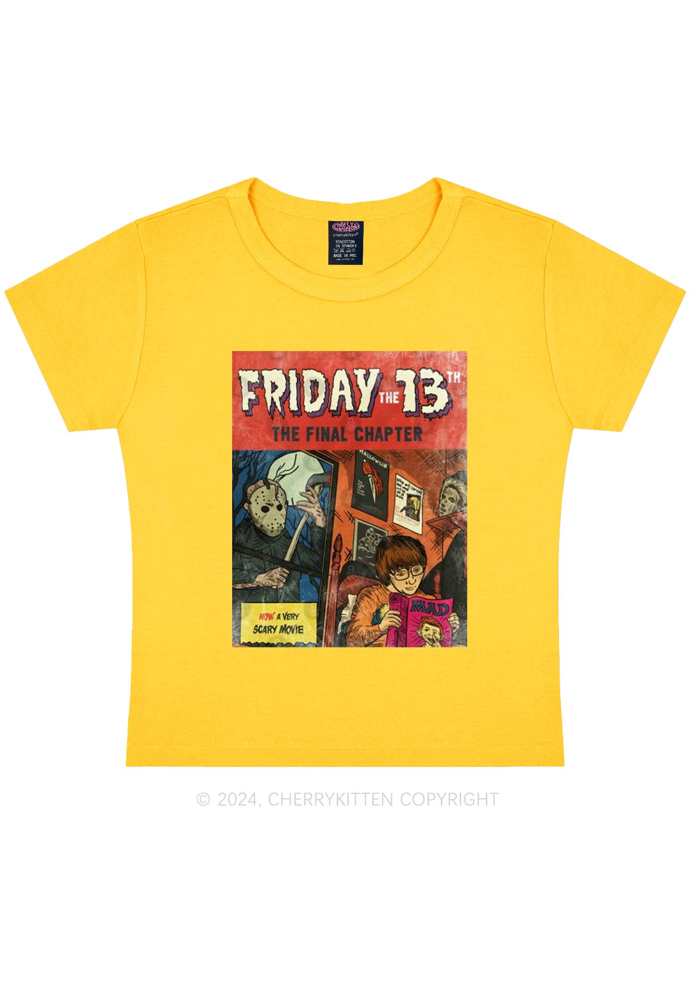 Halloween Friday Final Chapter Y2K Baby Tee Cherrykitten