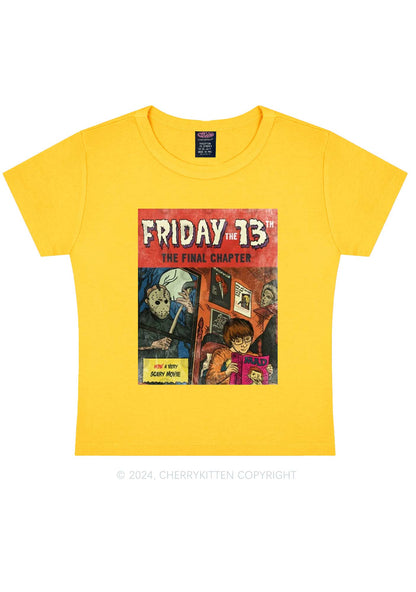 Halloween Friday Final Chapter Y2K Baby Tee Cherrykitten