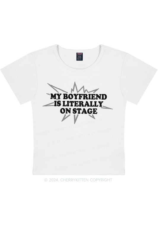 My Boyfriend On Stage Y2K Baby Tee Cherrykitten