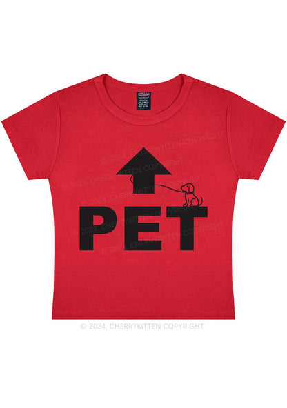 Pet Dog Y2K Baby Tee Cherrykitten