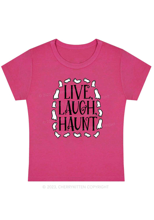 Live Laugh Haunt Halloween Baby Tee Cherrykitten