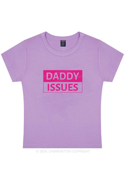 Curvy It's Daddy Issues Y2K Baby Tee Cherrykitten