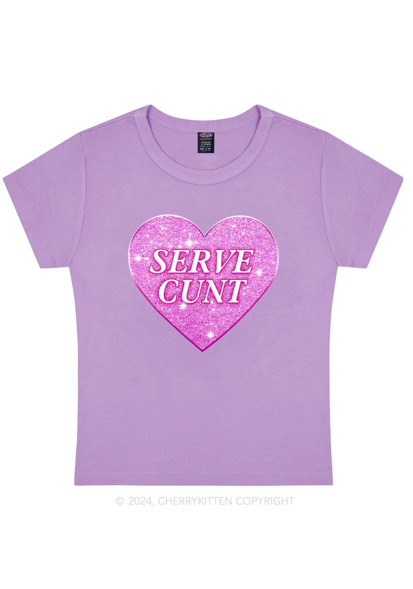 Serve Cxxt Y2K Valentine's Day Baby Tee Cherrykitten