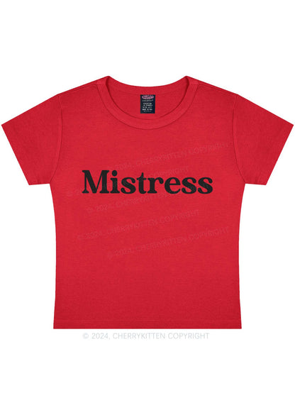 Mistress Y2K Baby Tee Cherrykitten