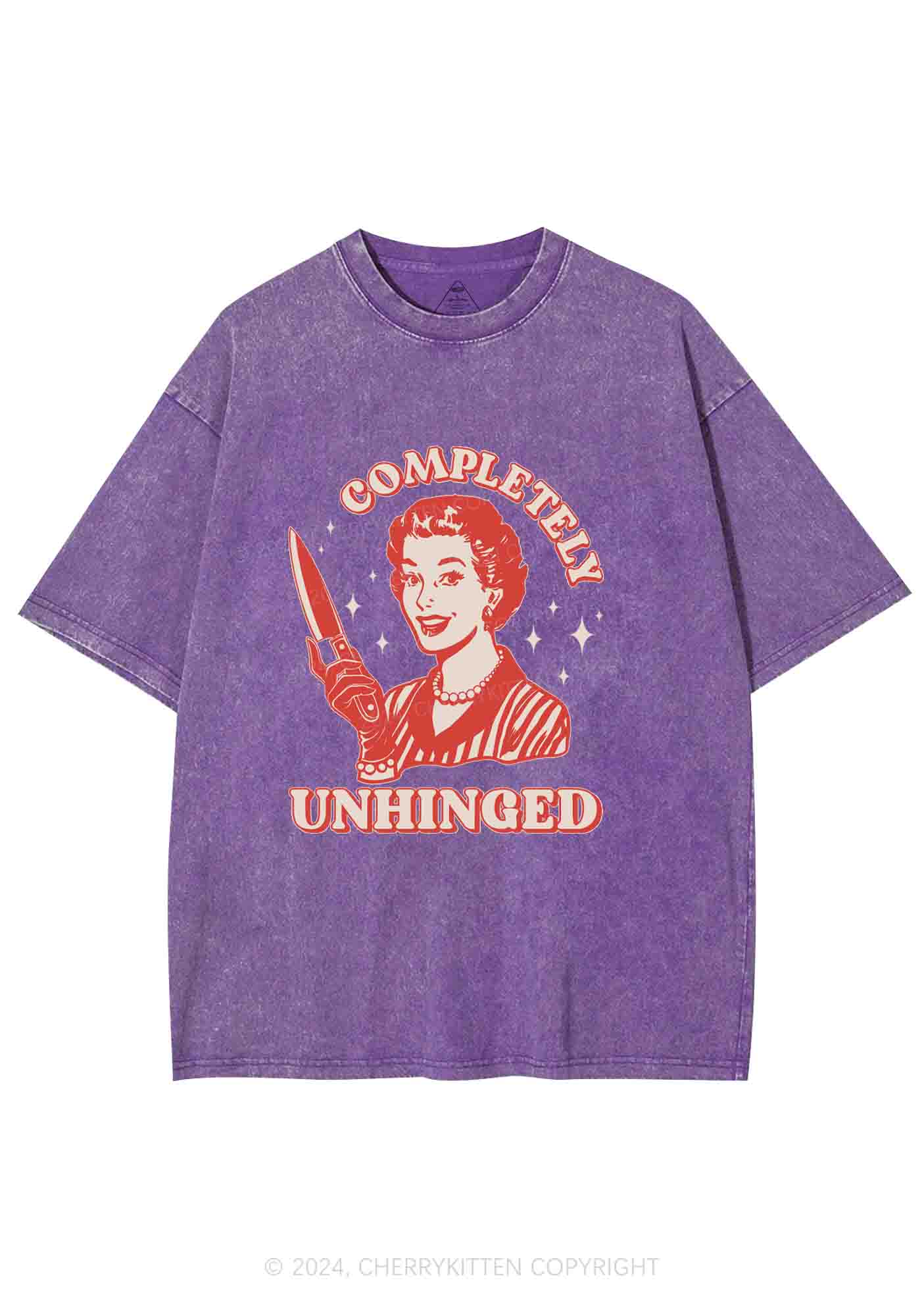 Completely Unhinged Y2K Washed Tee Cherrykitten