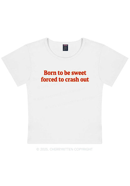 Born To Be Sweet Y2K Baby Tee Cherrykitten