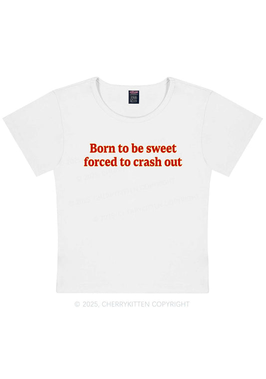 Born To Be Sweet Y2K Baby Tee Cherrykitten