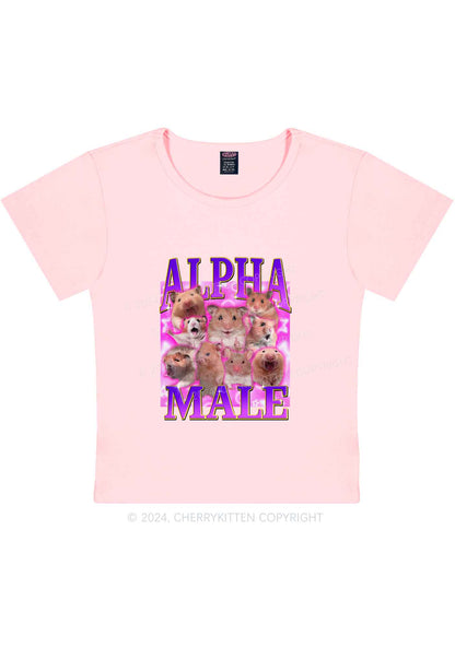 Alpha Male Hamster Y2K Baby Tee Cherrykitten