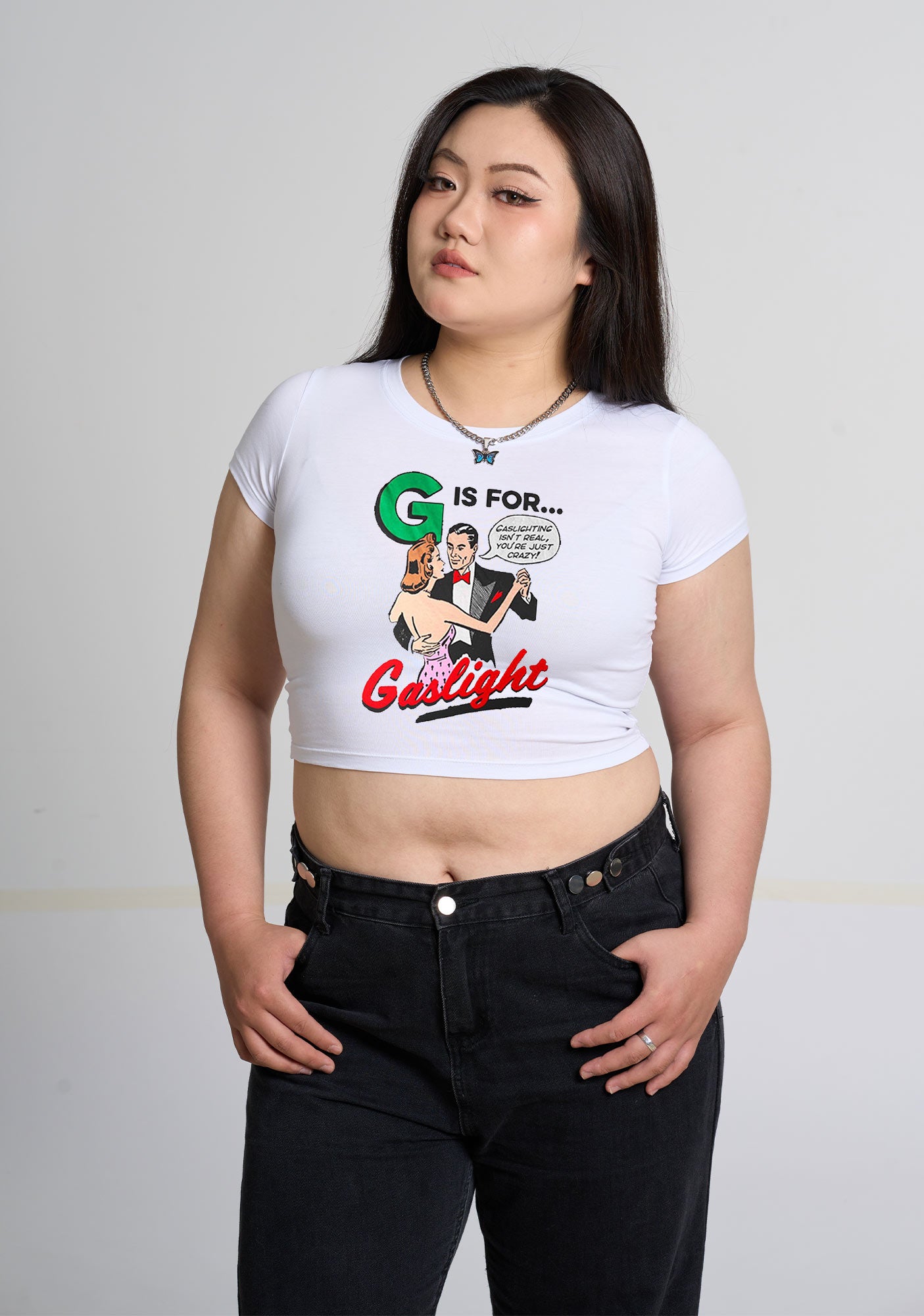 Curvy G Is For Gaslight Baby Tee