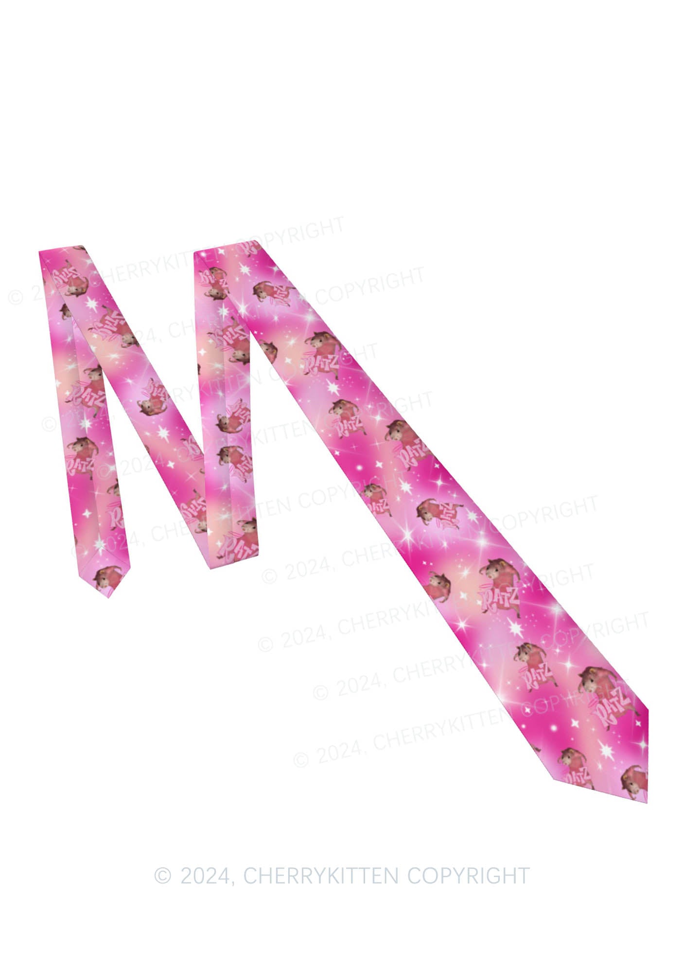 Pink Ratz Y2K Necktie Cherrykitten