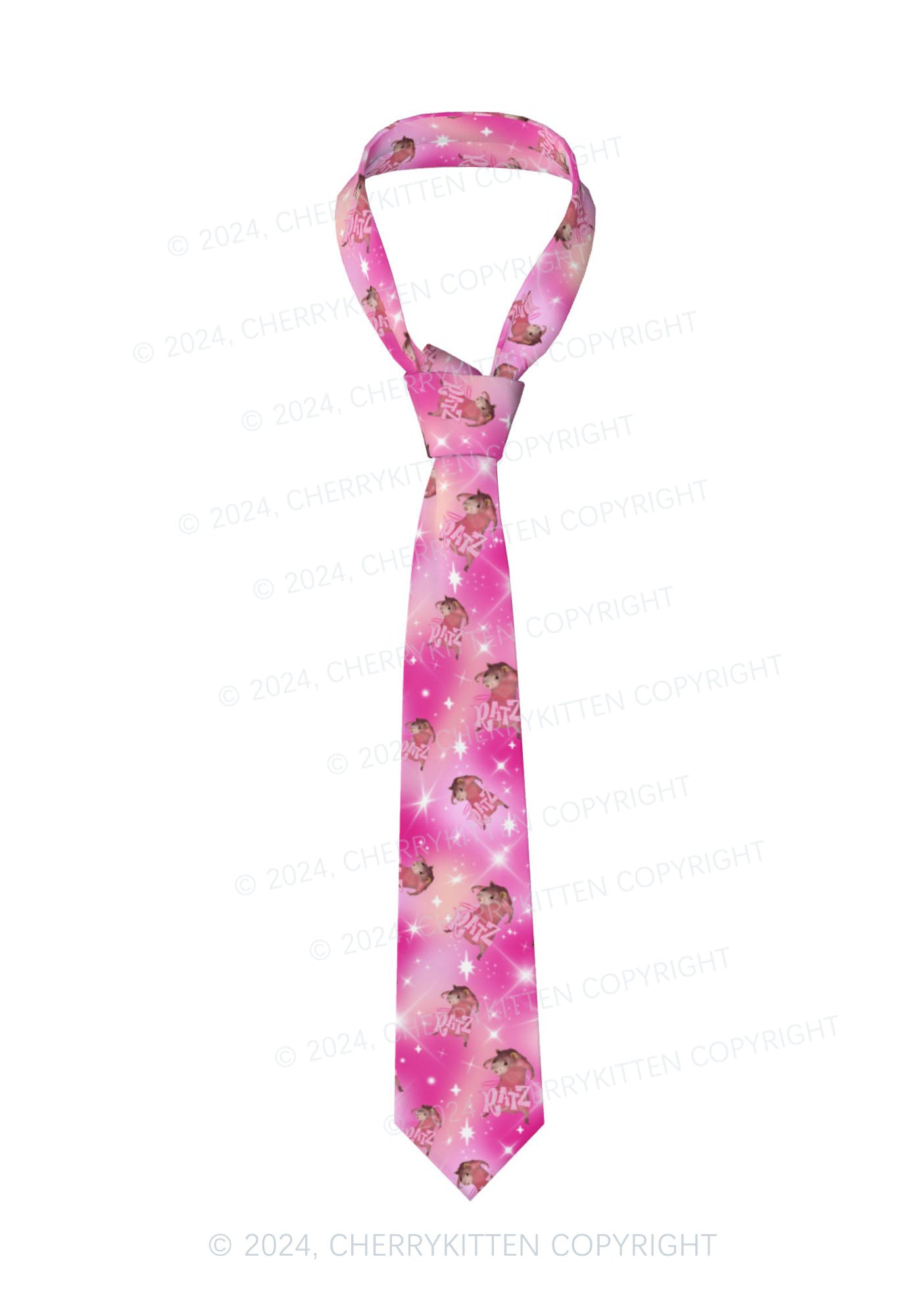 Pink Ratz Y2K Necktie Cherrykitten