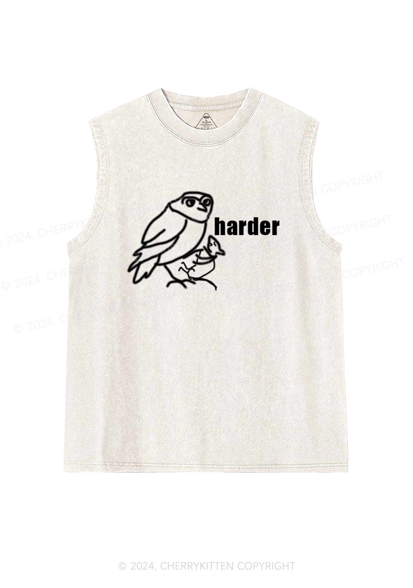 Rats Harder Y2K Washed Tank Cherrykitten