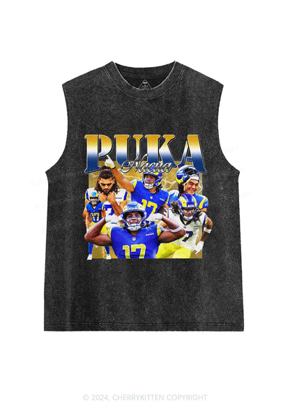 Yellow Puka Y2K Super Bowl Washed Tank Cherrykitten