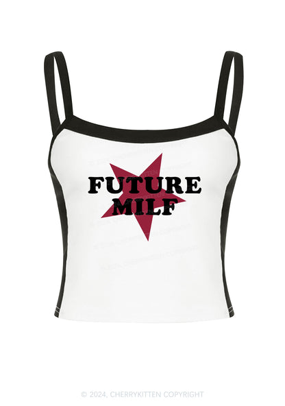 Future Mxxf Y2K Color Block Crop Cami Top Cherrykitten