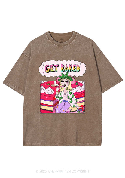 Get Baked Wxxd Y2K Washed Tee Cherrykitten