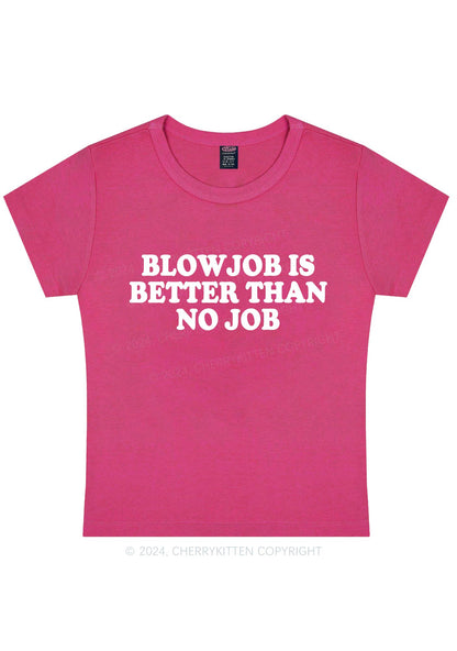 Blxwjob Is Better Y2K Baby Tee Cherrykitten