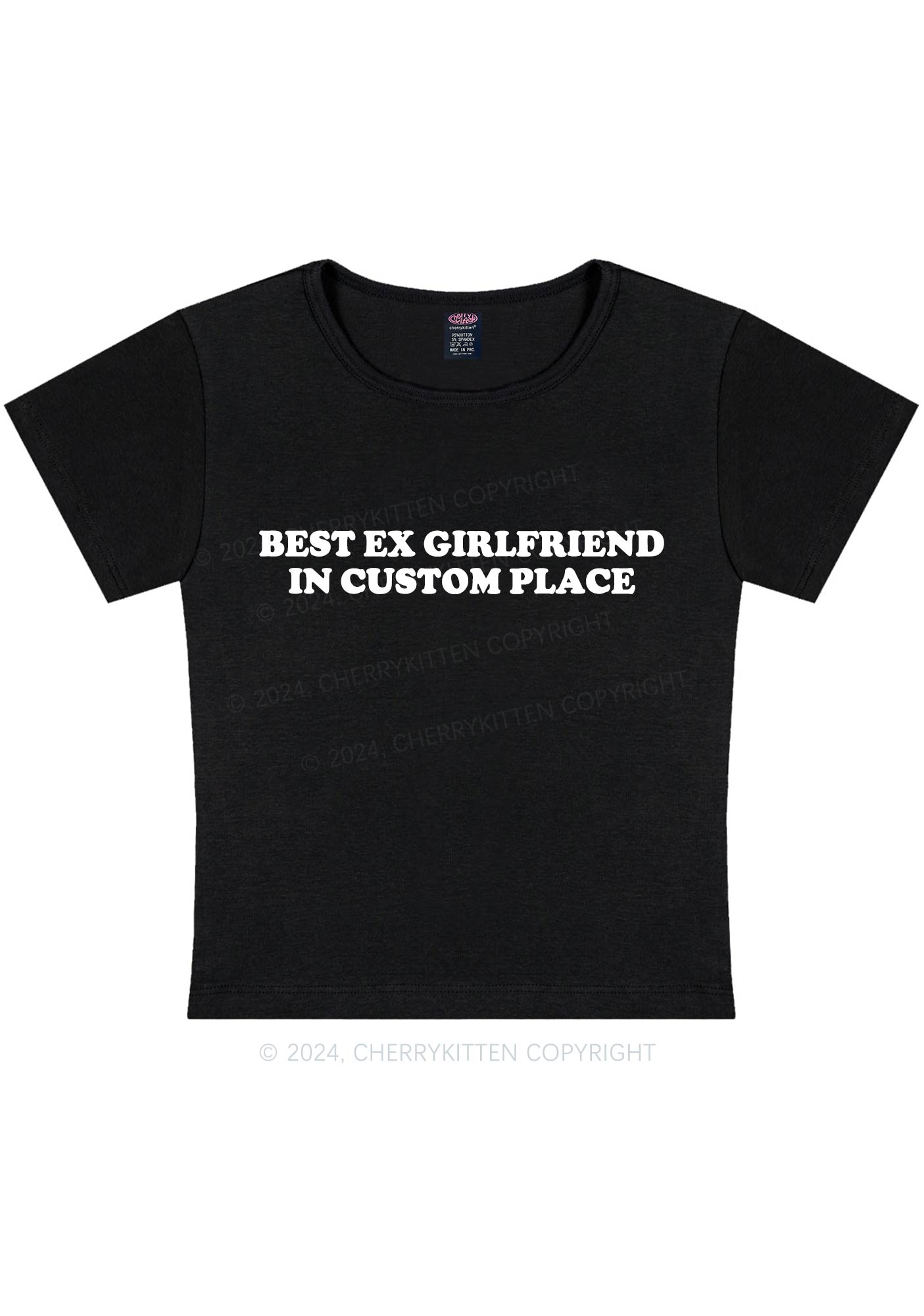 Best Ex Girlfriend Custom Y2K Baby Tee Cherrykitten