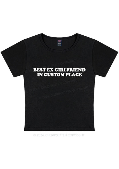 Best Ex Girlfriend Custom Y2K Baby Tee Cherrykitten