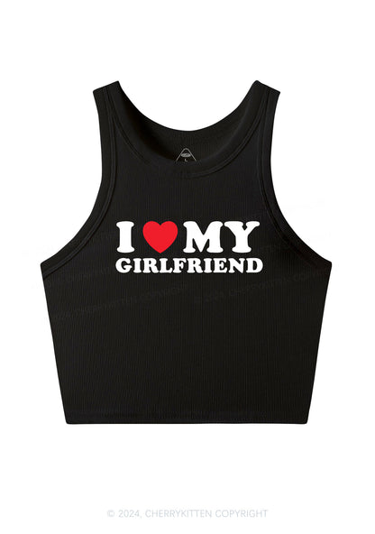 I Love Girlfriend Y2K Valentine's Day Crop Tank Top Cherrykitten