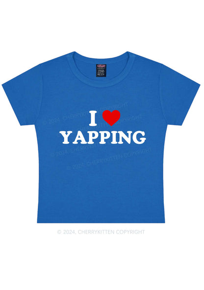 I Love Yapping Y2K Baby Tee Cherrykitten