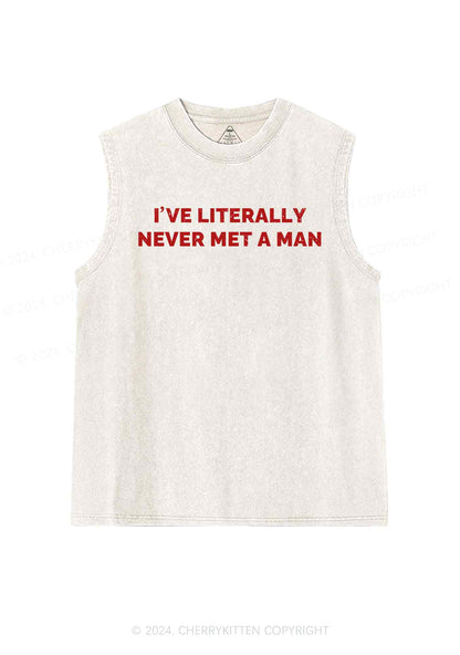 Never Met A Man Y2K Washed Tank Cherrykitten