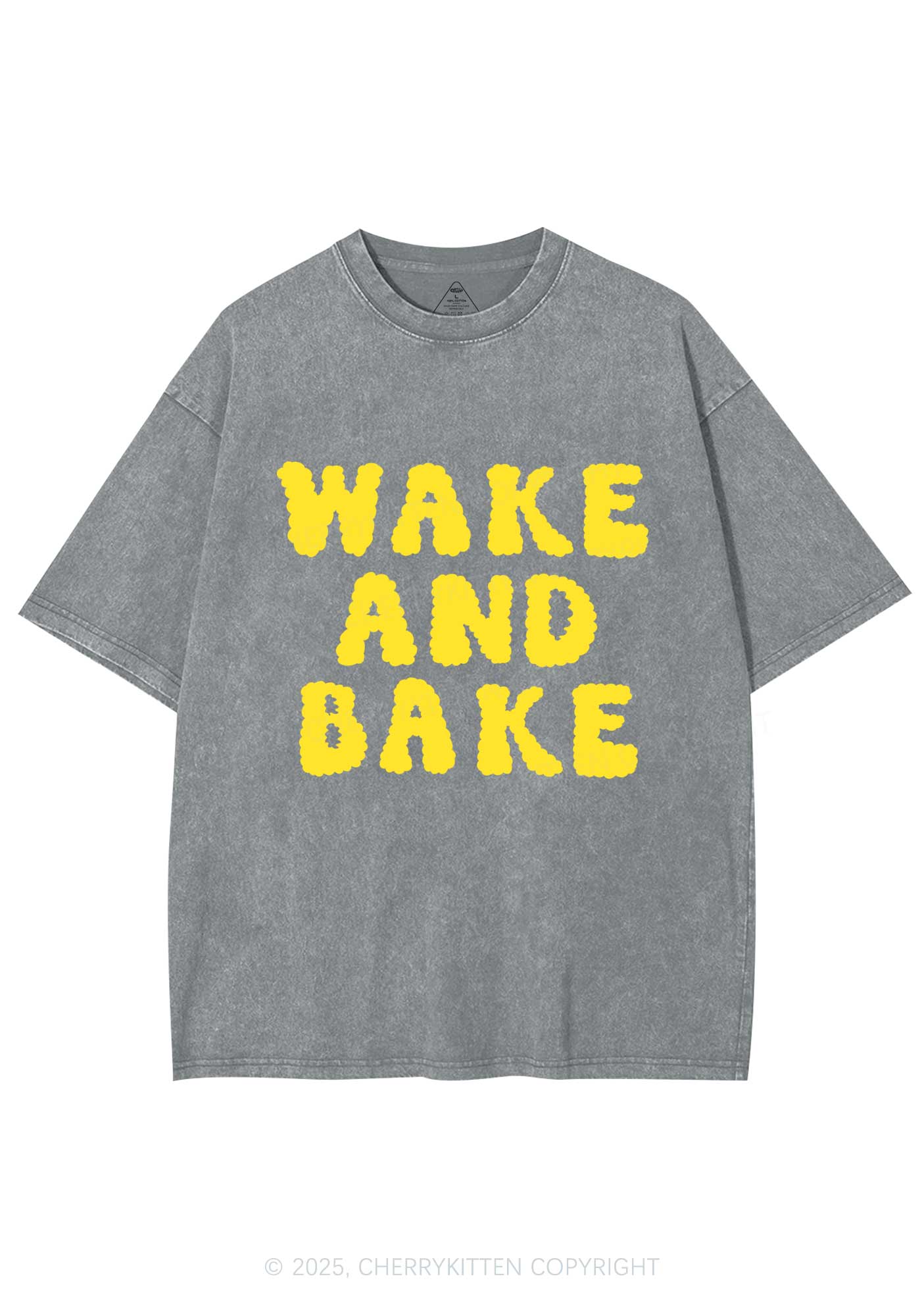 Wake And Bake Y2K Washed Tee Cherrykitten