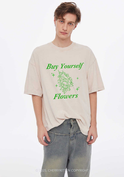 Buy Yourself Flowers Y2K Washed Tee Cherrykitten