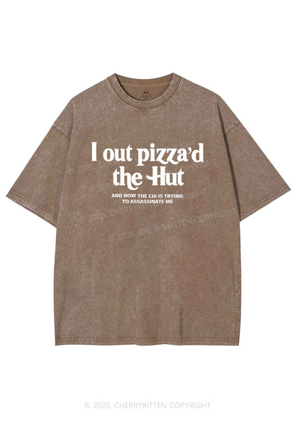 Out Pizzad The Hut Y2K Washed Tee Cherrykitten