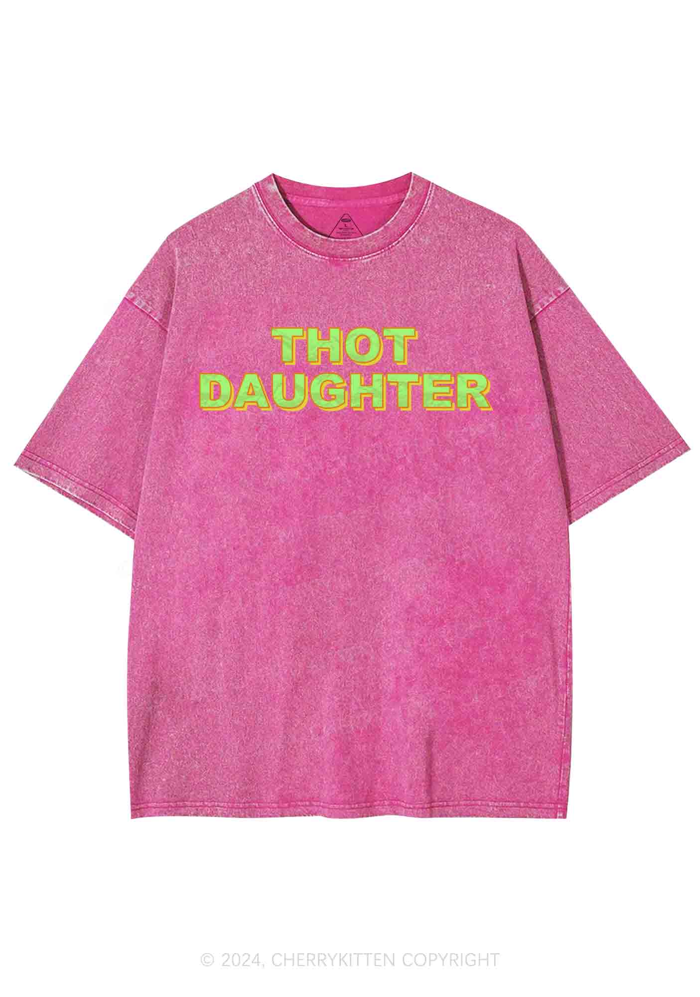 Thot Daughter Y2K Washed Tee Cherrykitten