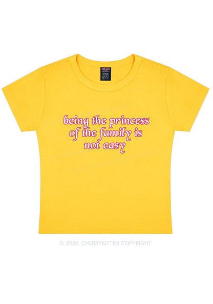 Princess Of The Family Y2K Baby Tee Cherrykitten