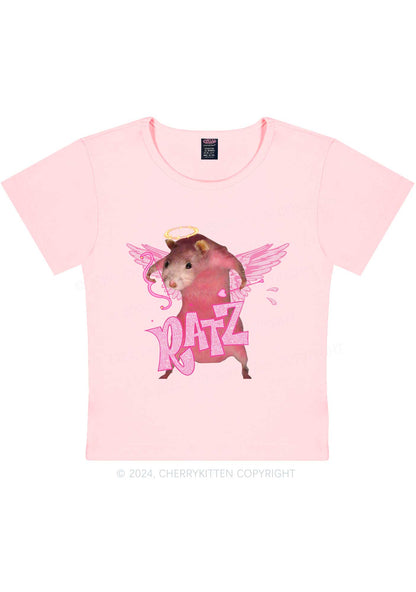 Cupid Rat Y2K Valentine's Day Baby Tee Cherrykitten