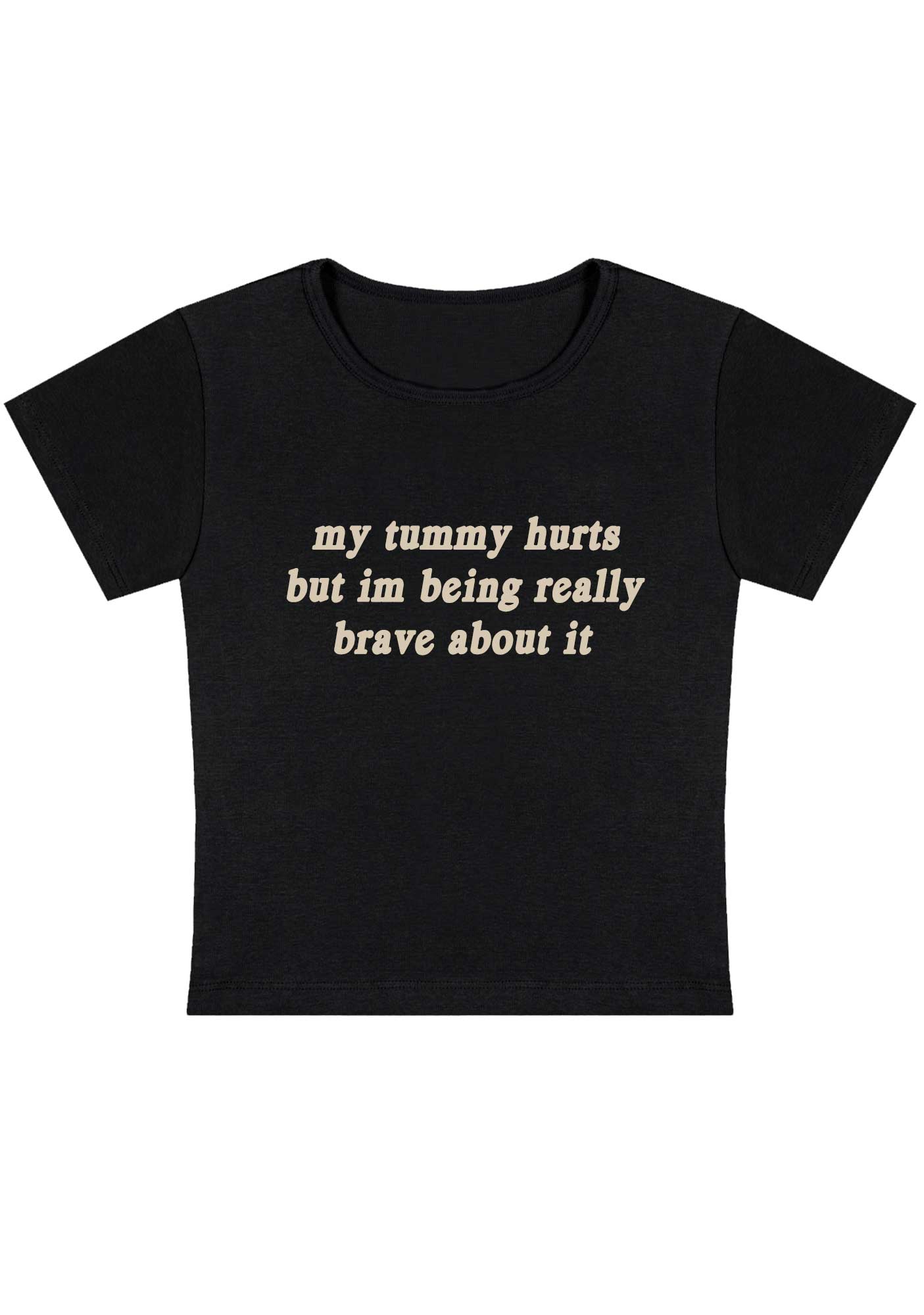 Cherrykitten Im Being Really Brave About It Y2K Baby Tee for Sale