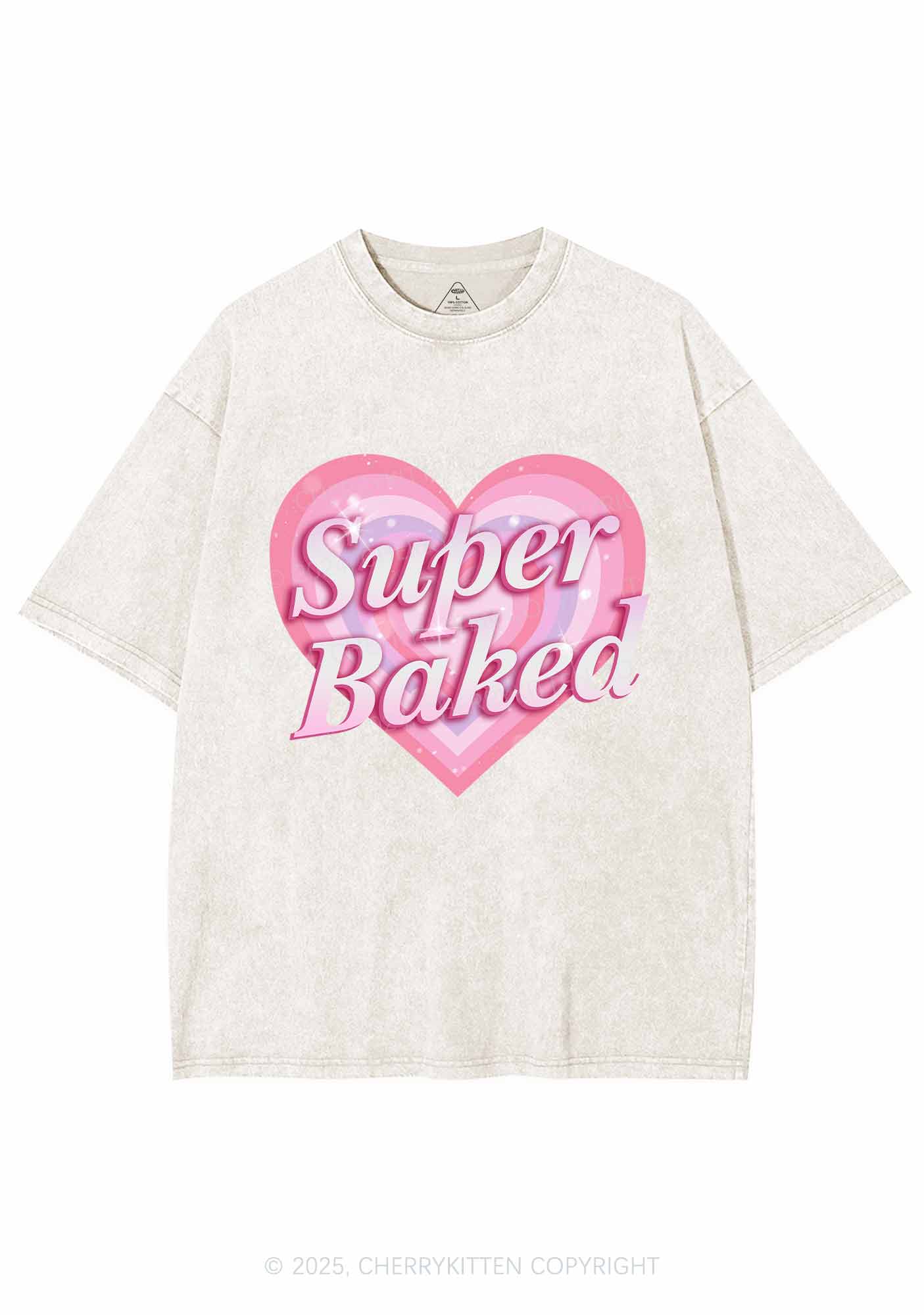 Super Baked Y2K Washed Tee Cherrykitten