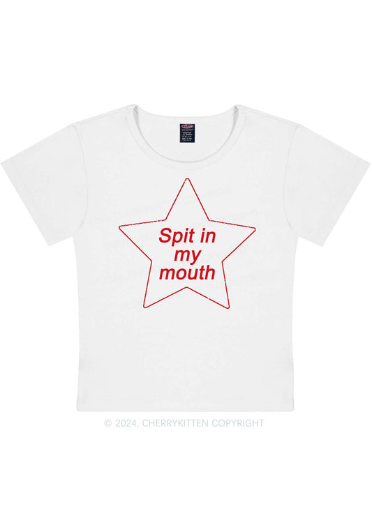 Spit In My Mouth Y2K Baby Tee Cherrykitten