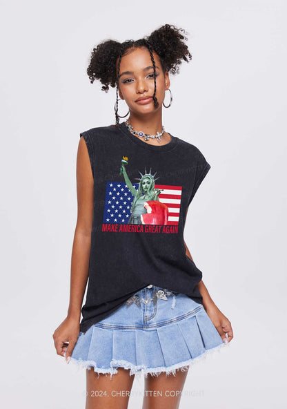 CR Make America Great Y2K Washed Tank Cherrykitten