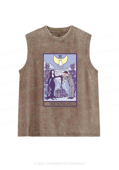 Halloween The Lovers Y2K Washed Tank Cherrykitten