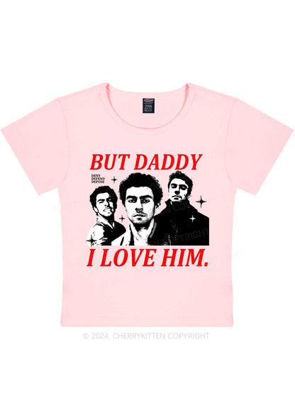 Daddy I Love Luigi Y2K Baby Tee Cherrykitten