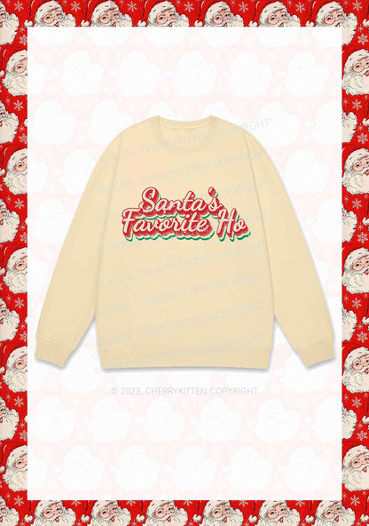 Santa's Favorite Ho Christmas Y2K Sweatshirt Cherrykitten