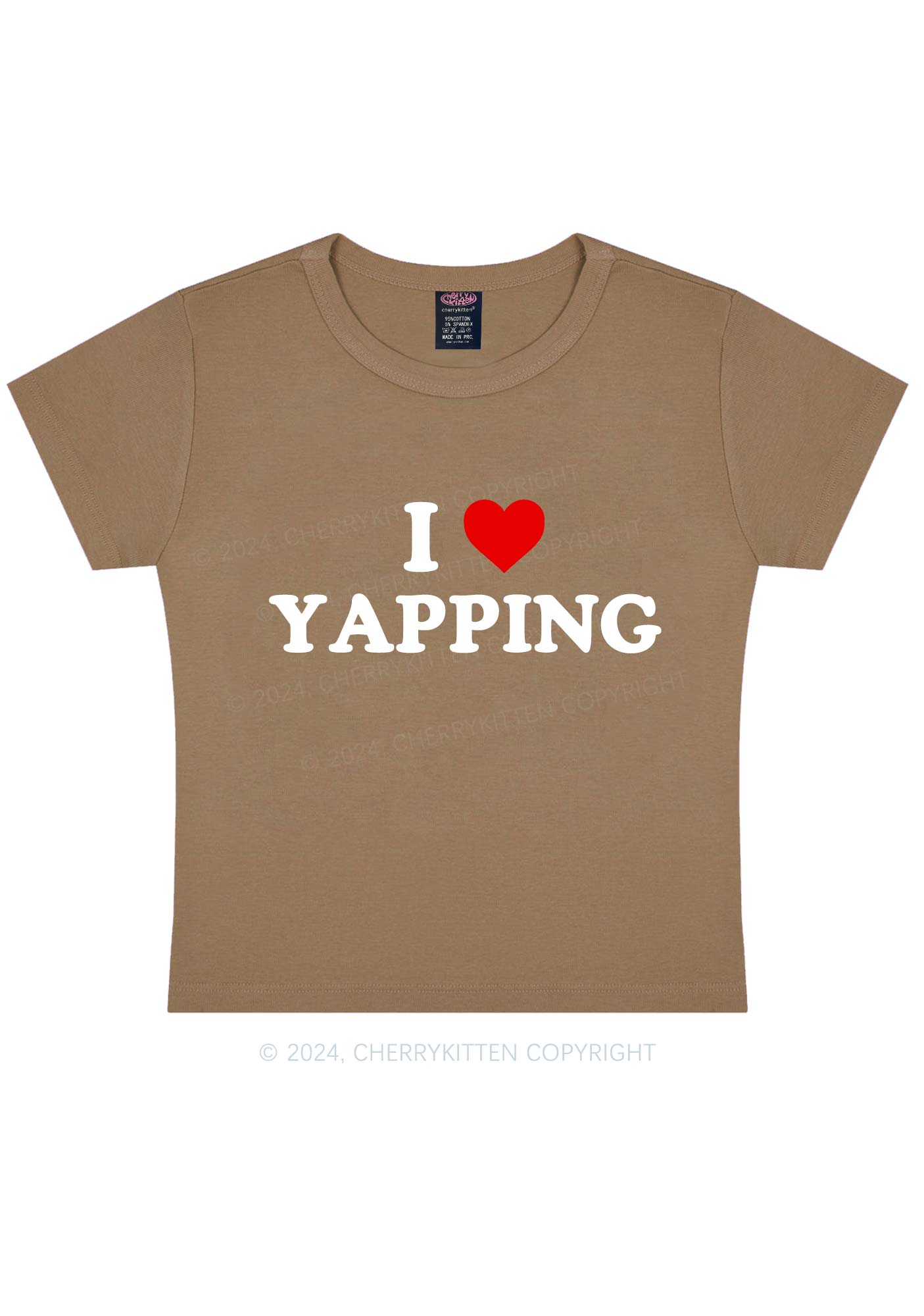 I Love Yapping Y2K Baby Tee Cherrykitten