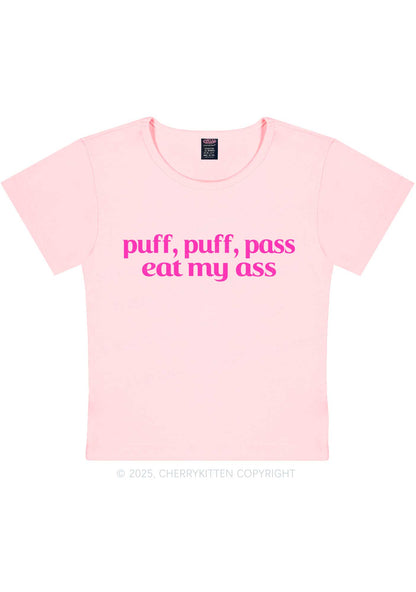 Puff Eat My Axx Y2K Baby Tee Cherrykitten