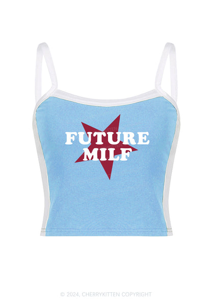 Future Mxxf Y2K Color Block Crop Cami Top Cherrykitten