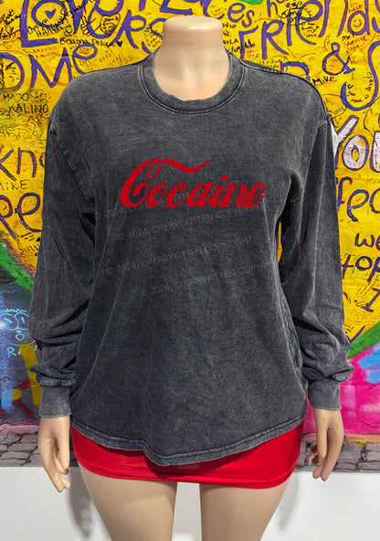 Special Cola Y2K Washed Long Sleeves Cherrykitten